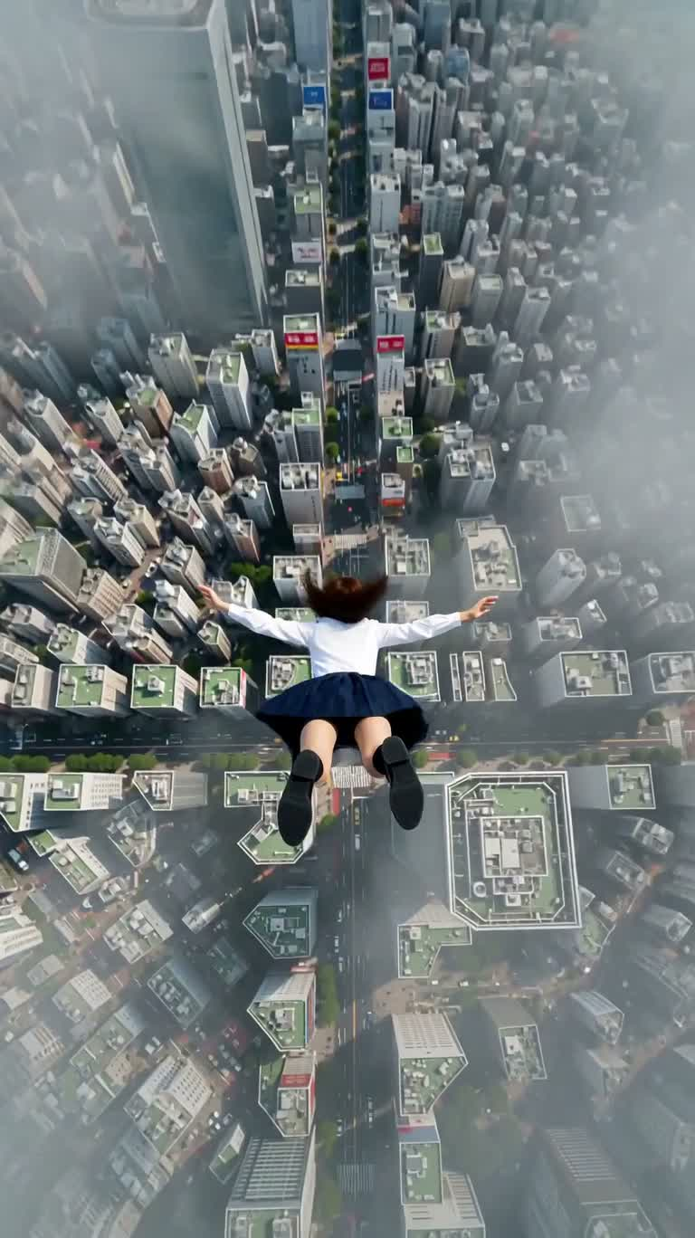 少女坠落与天空传送门