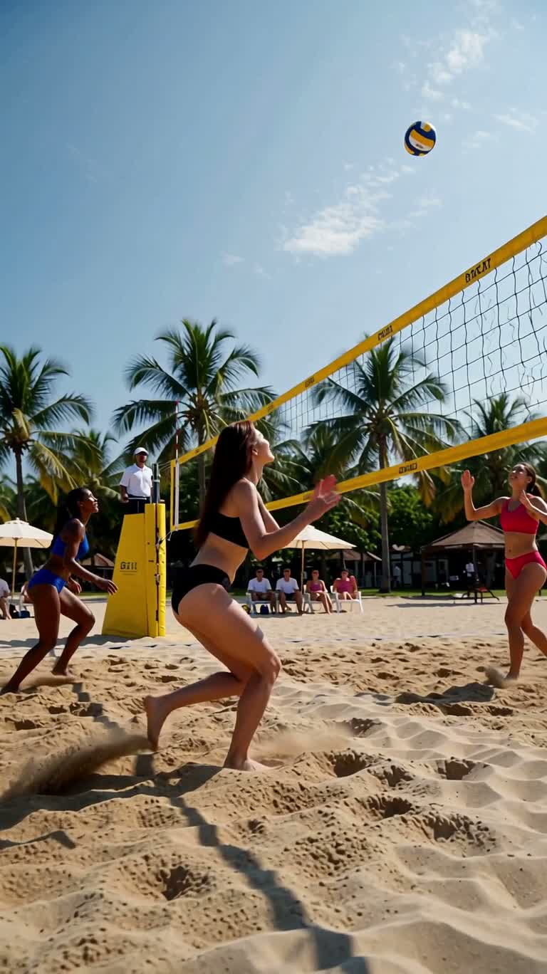 Smash au beach-volley