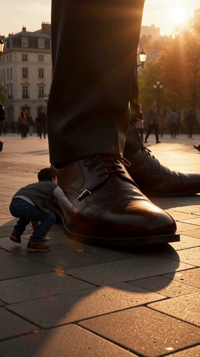 L'escaladeur au pied du géant