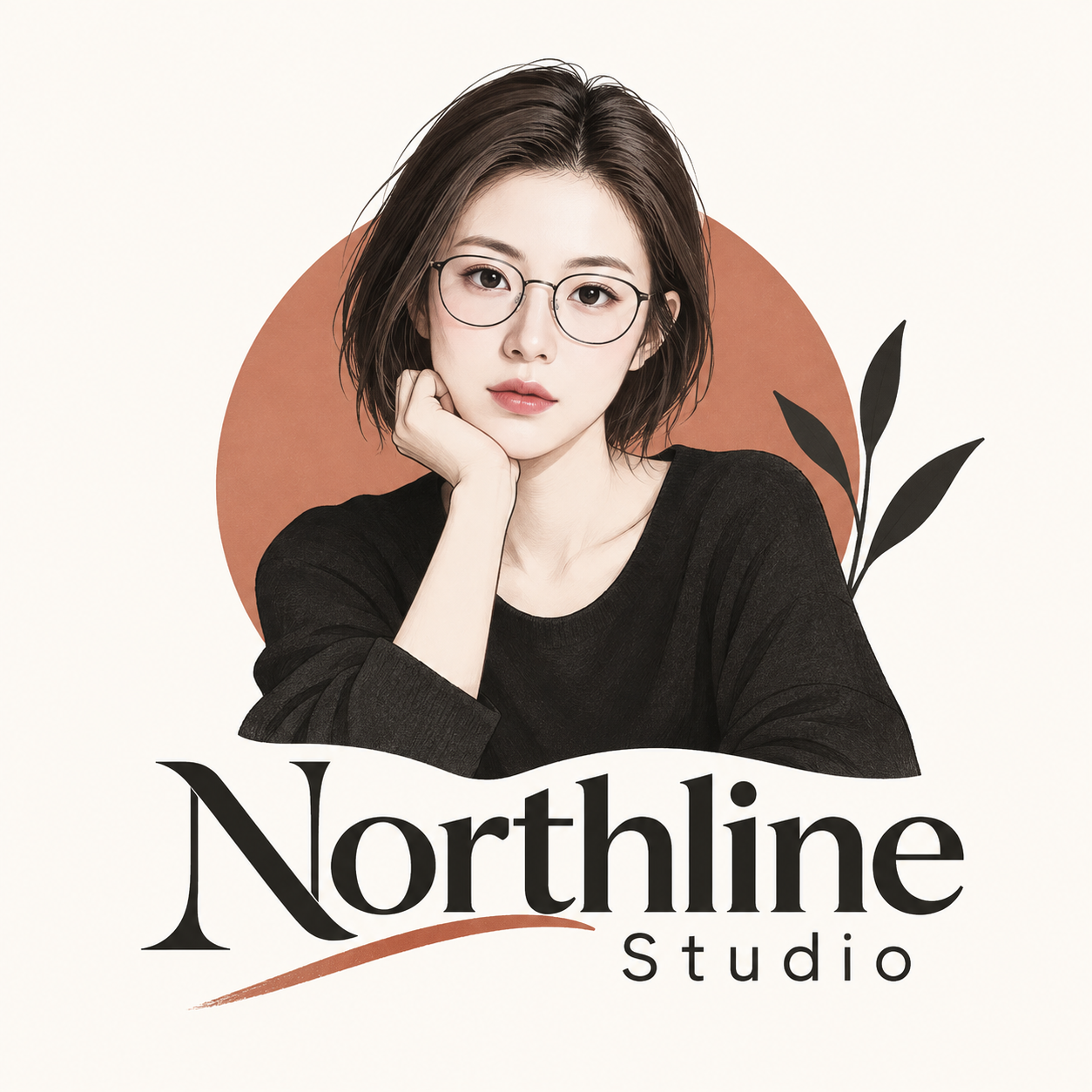 人物肖像品牌字标 Logo 设计