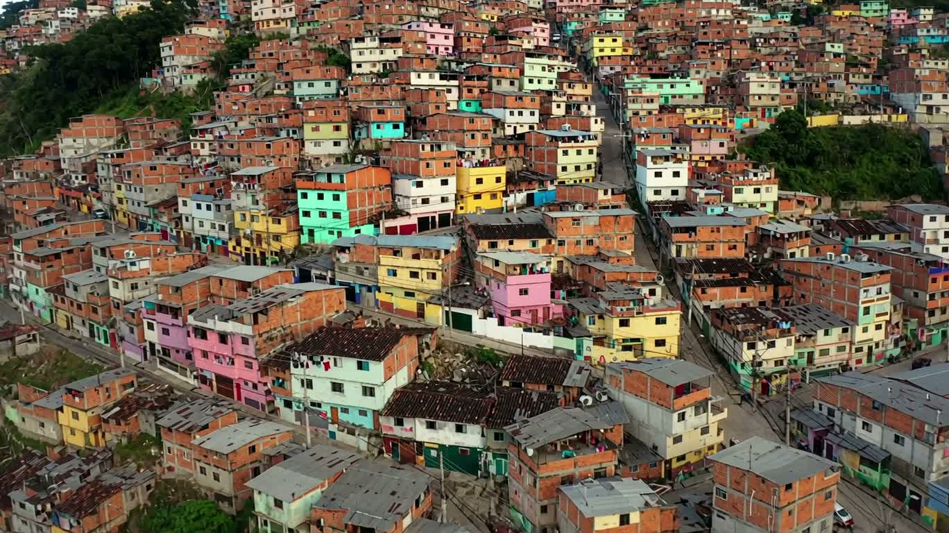 Colorful Community on the Hillside