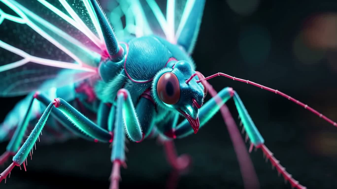 霓虹生物荧光蛾