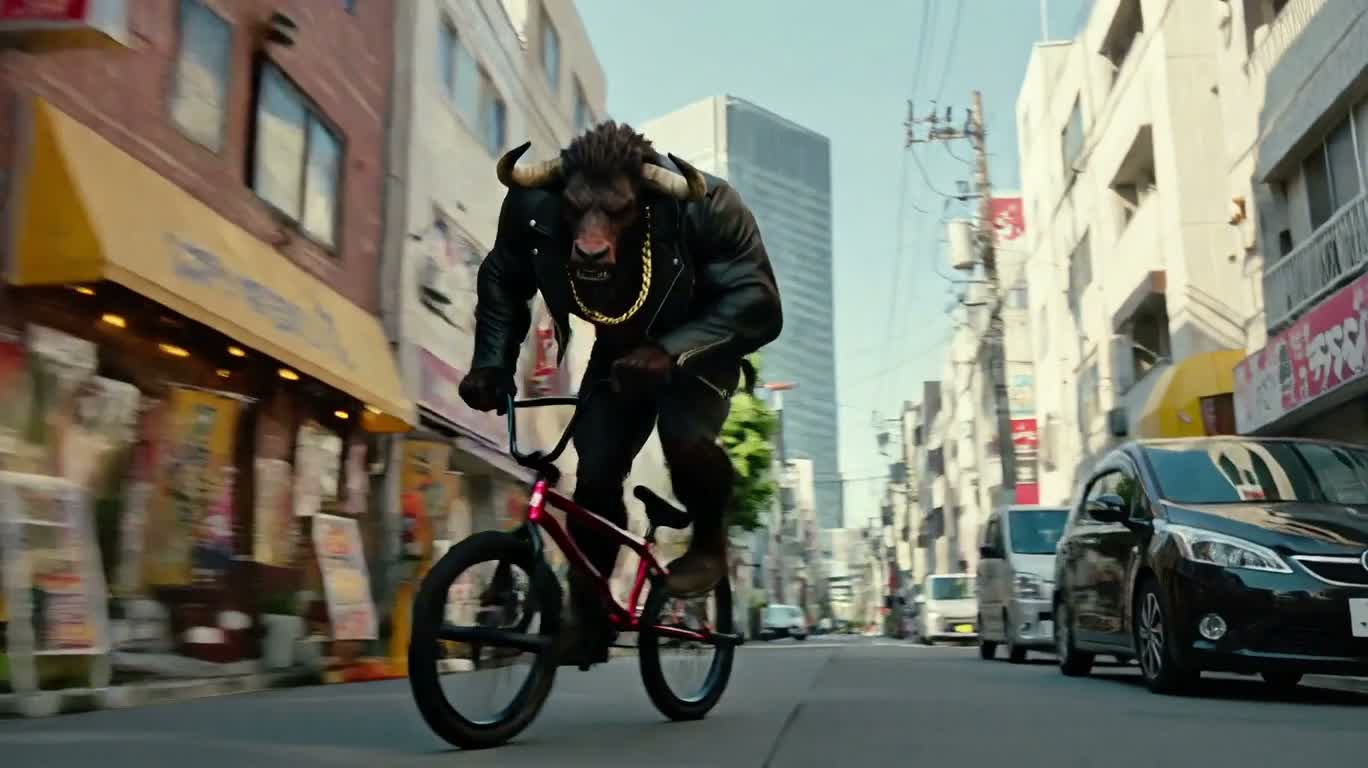 东京街头牛头怪 BMX 飞驰