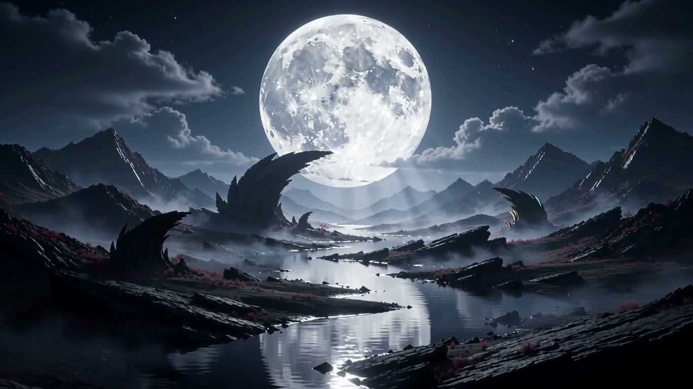 月光幻境:超写实三维艺术短片