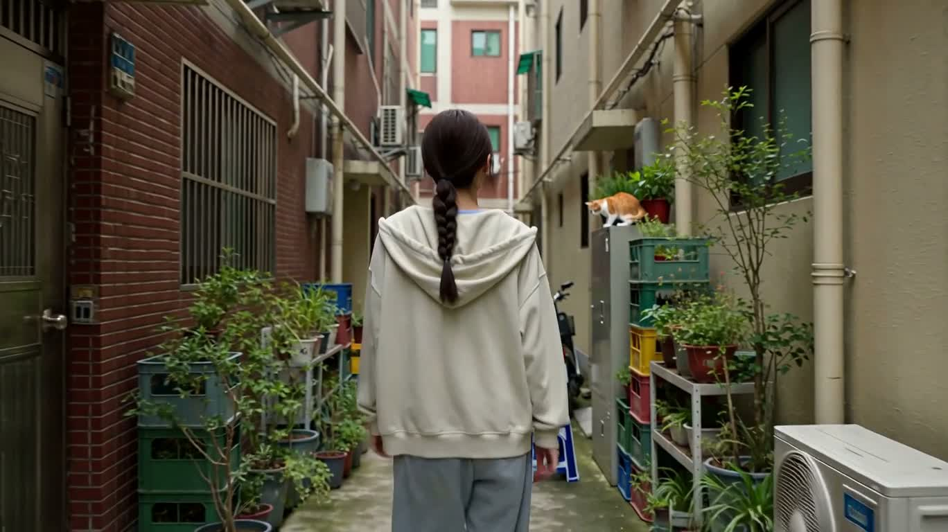 Sauvetage d'un chaton dans la ruelle — AI video creation