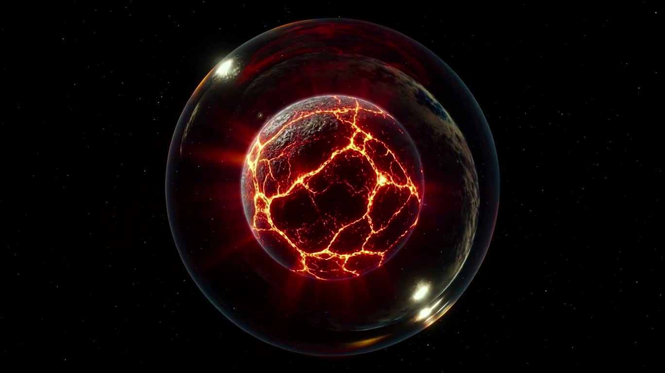 Temporal Disturbance: Arc Over the Lava Planet