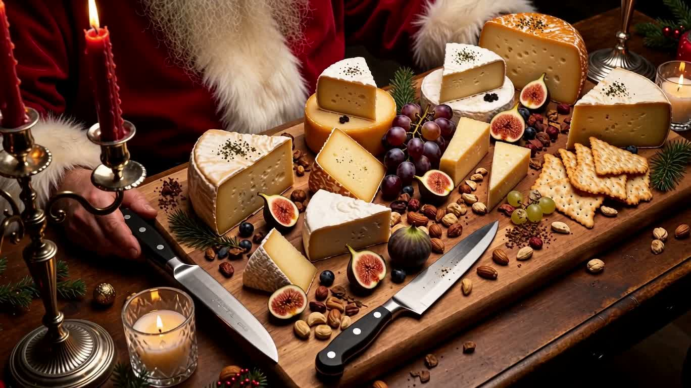 Le festin de fromage du Père Noël — AI video creation