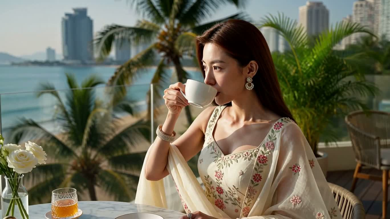 A Leisurely Morning in the Sea Breeze
