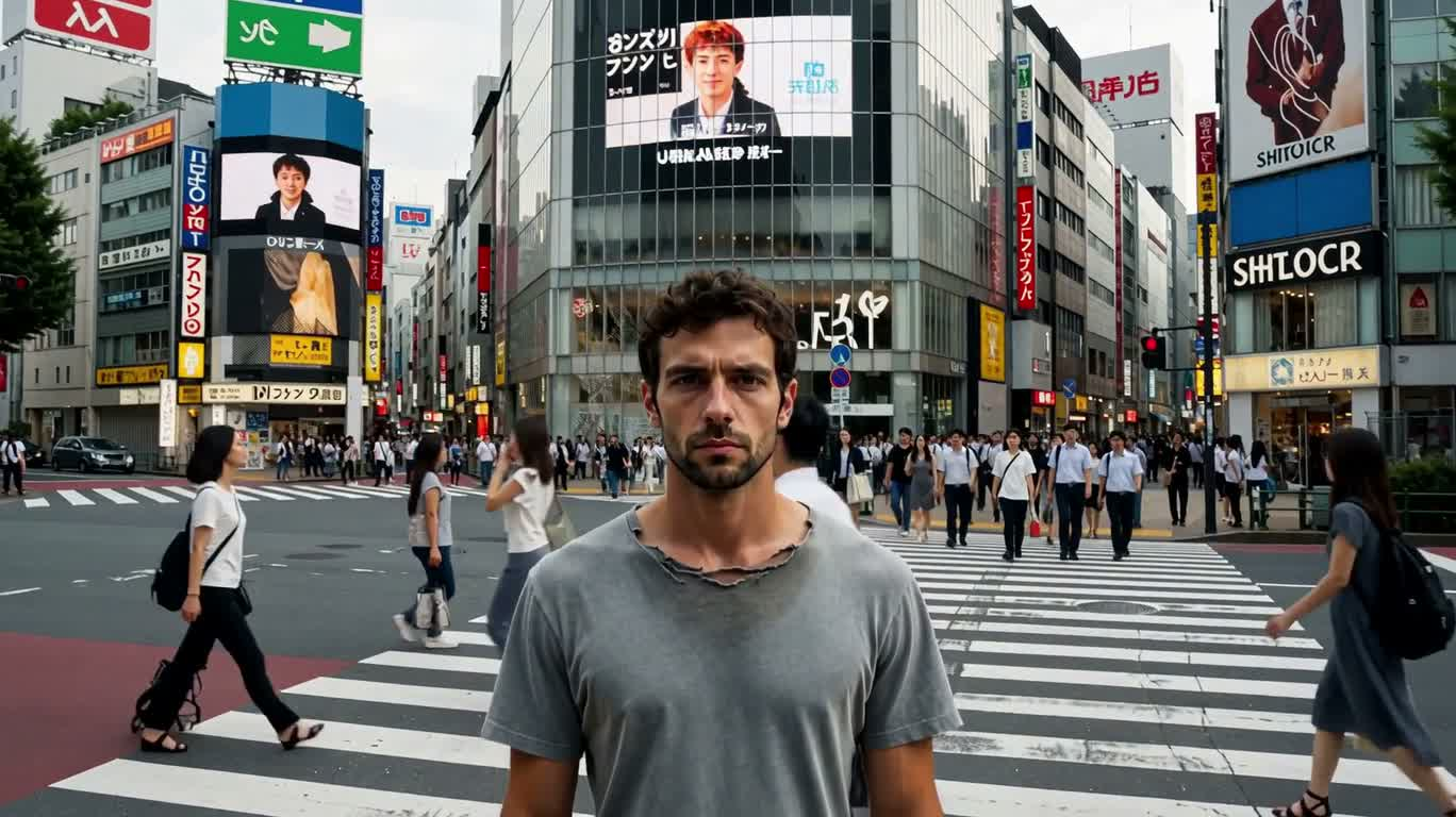 Zoom infini de Mandelbrot dans la pupille de Shibuya