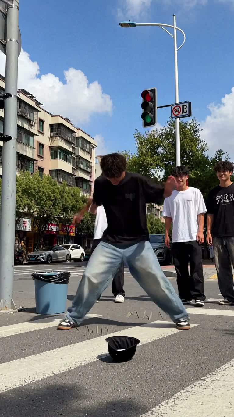 街角街舞失衡笑场