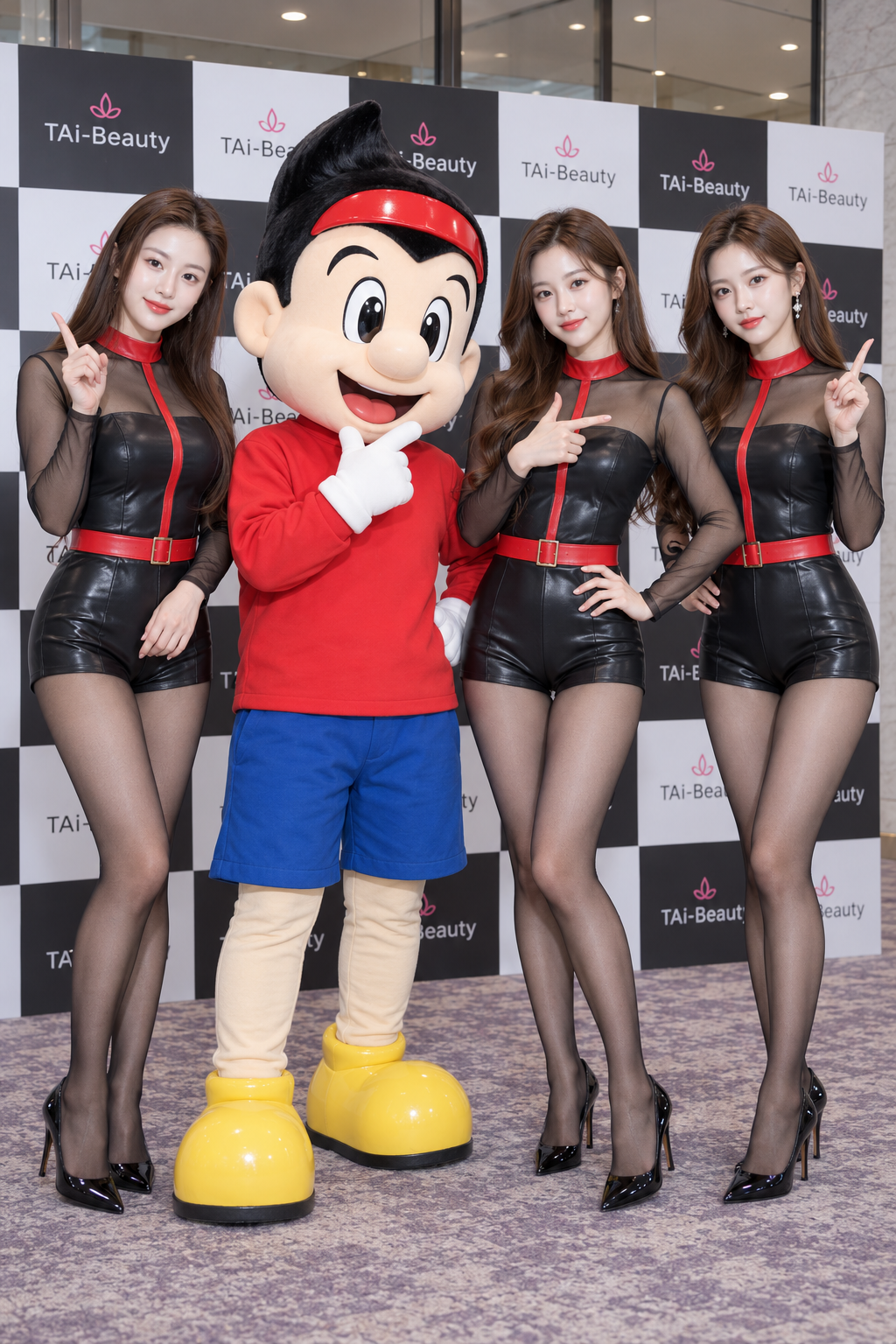 Group Photo at Japan Promotional Model and Mascot Event