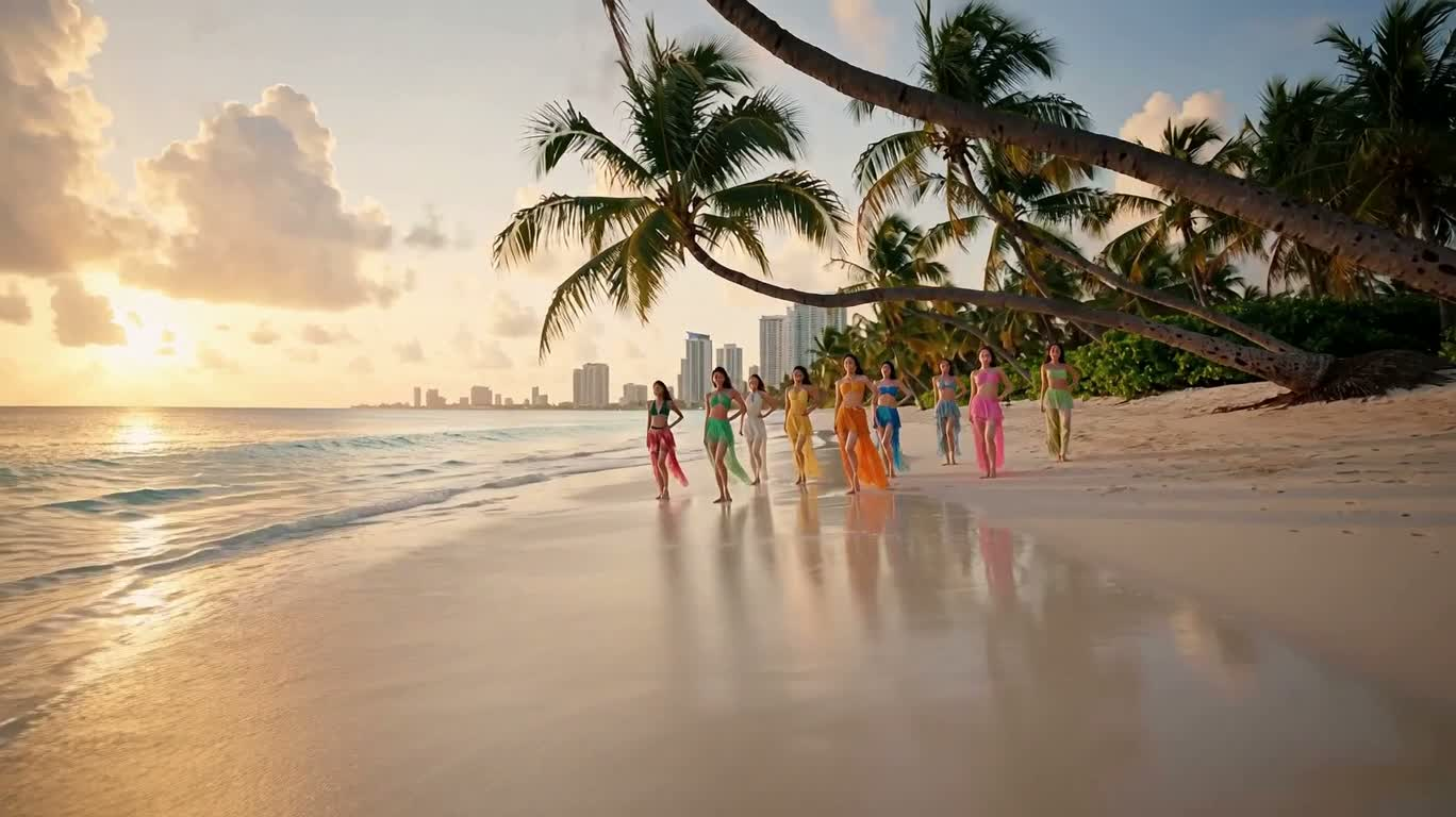 Miami Beach Twilight Fashion Dance