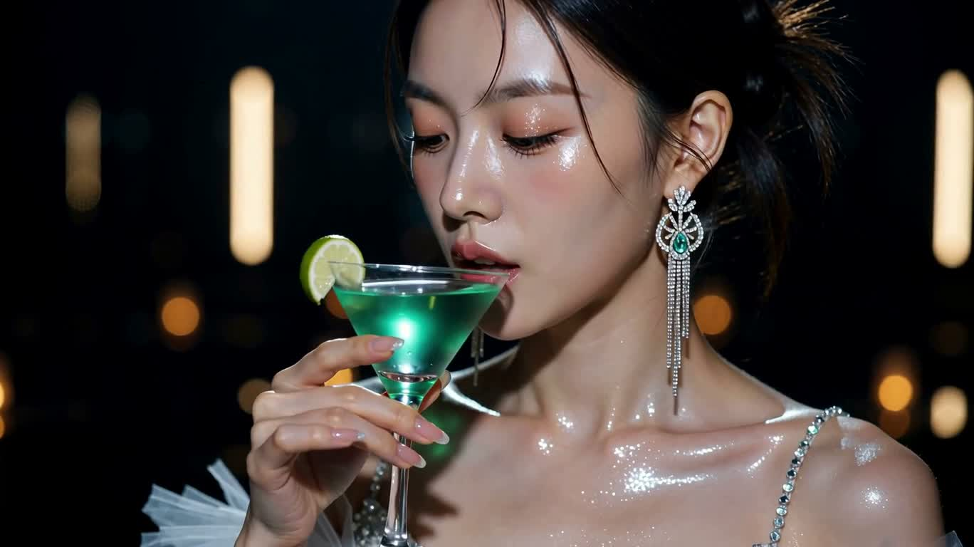 Martini xanh trong đêm