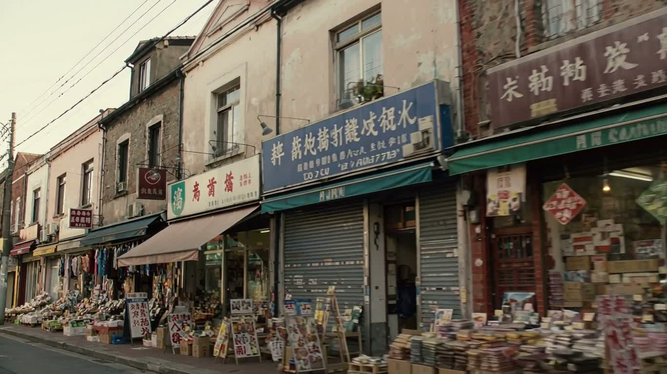 Thoáng nhìn cửa hàng phố phường và bên trong