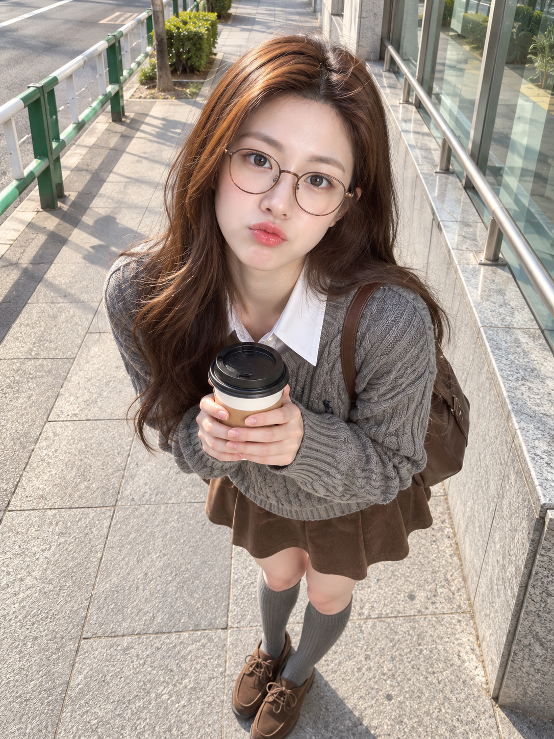 韓国系ストリートカフェガール