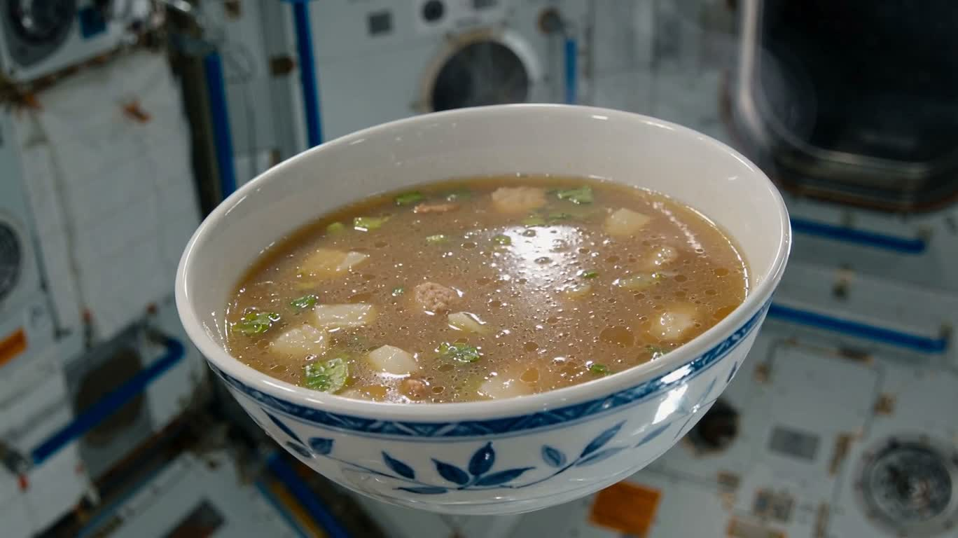 空间站失重汤液扩散