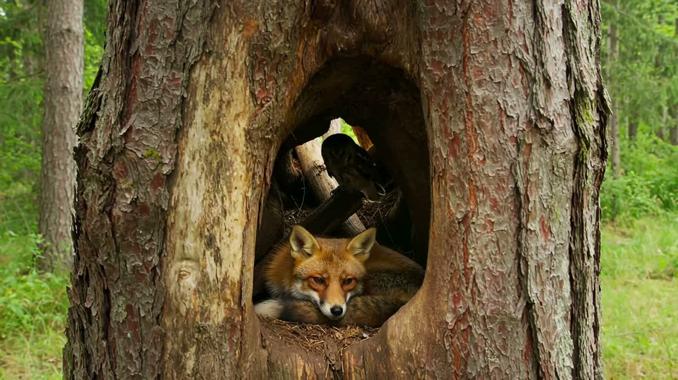 Watching Over Each Other in the Tree Hollow