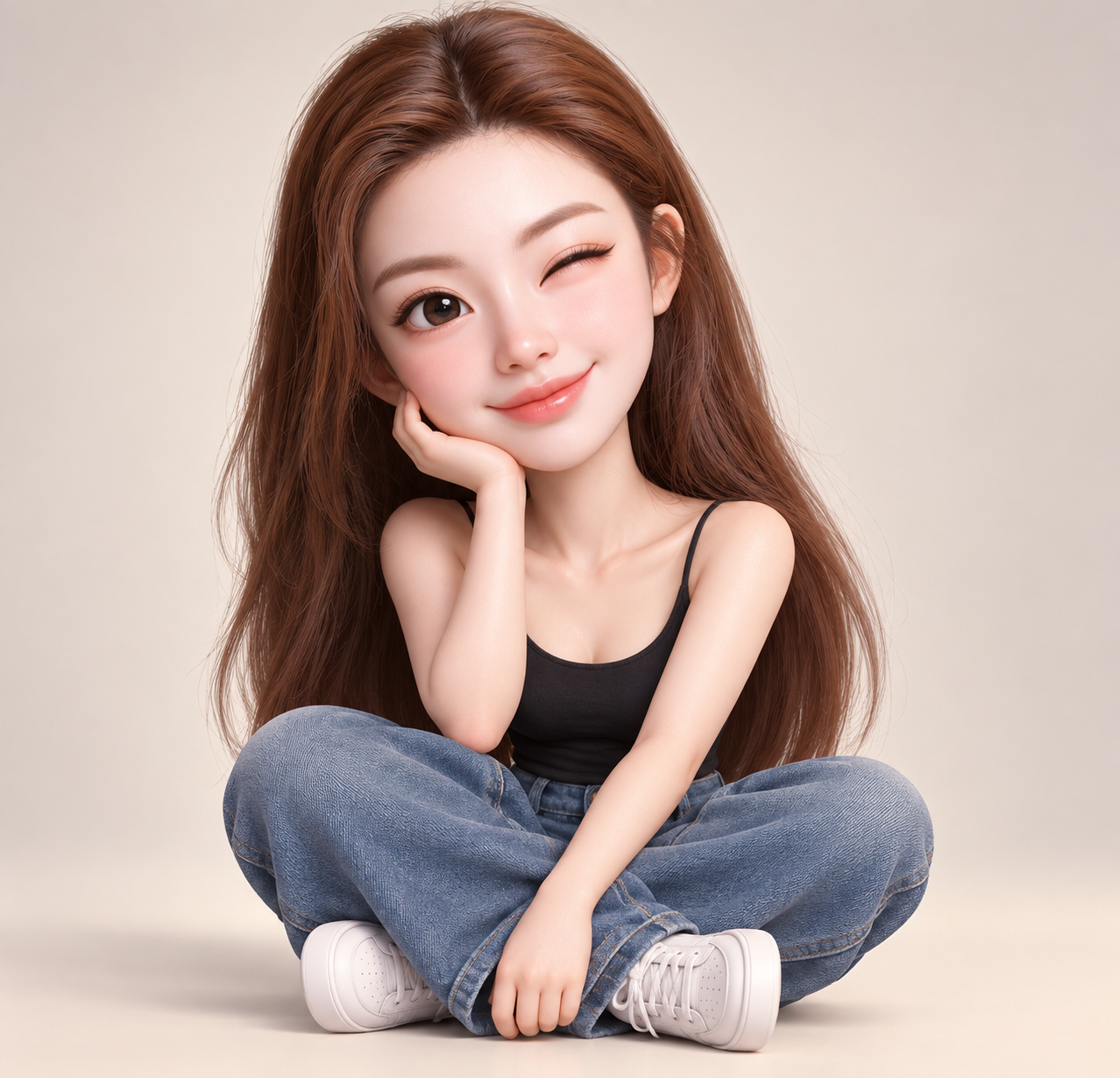 3D风格化夸张人物漫画