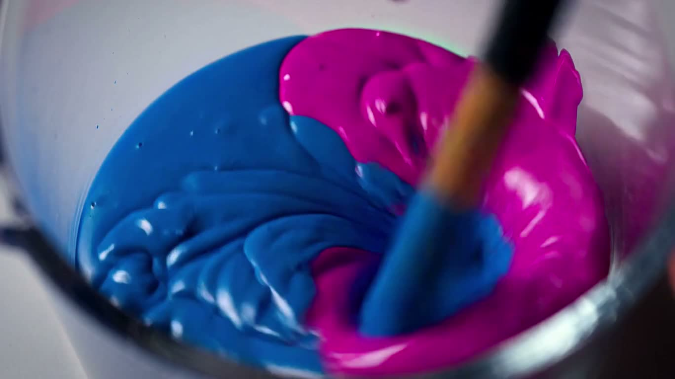 Blue and Purple Pigments Fusing Rapidly