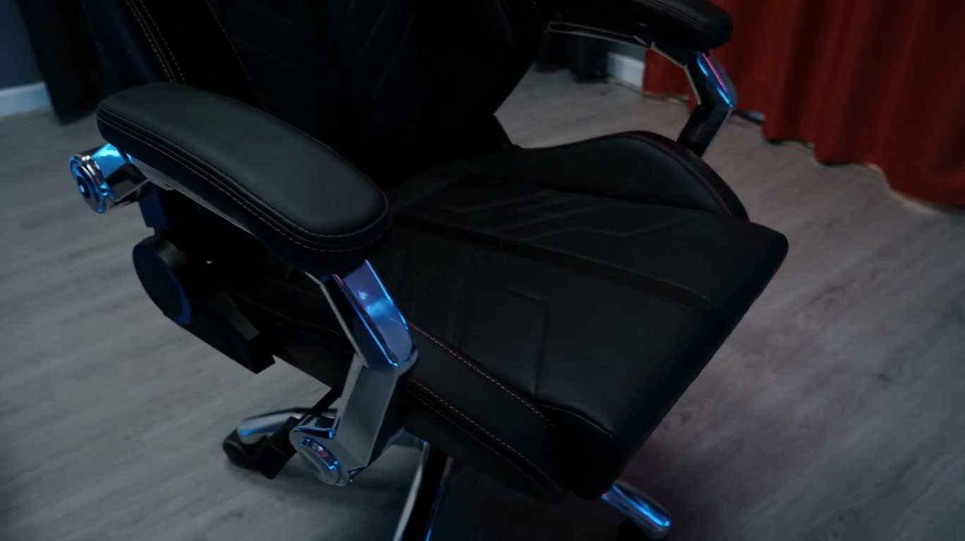 Neon Gaming Chair in an Immersive Game Space