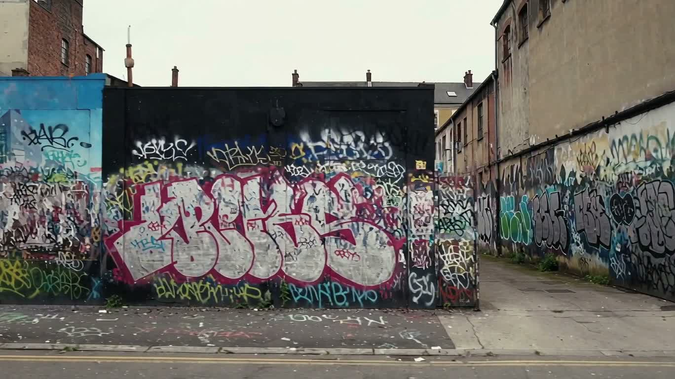 Quartier d'art graffiti