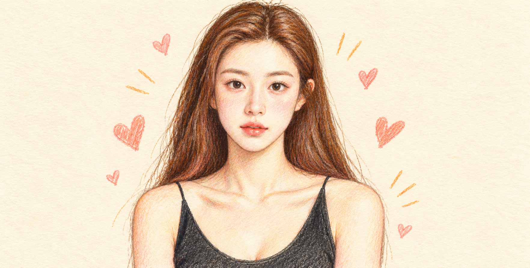 따뜻한 파스텔 색연필 크레용 그림책풍 사진 재그리기