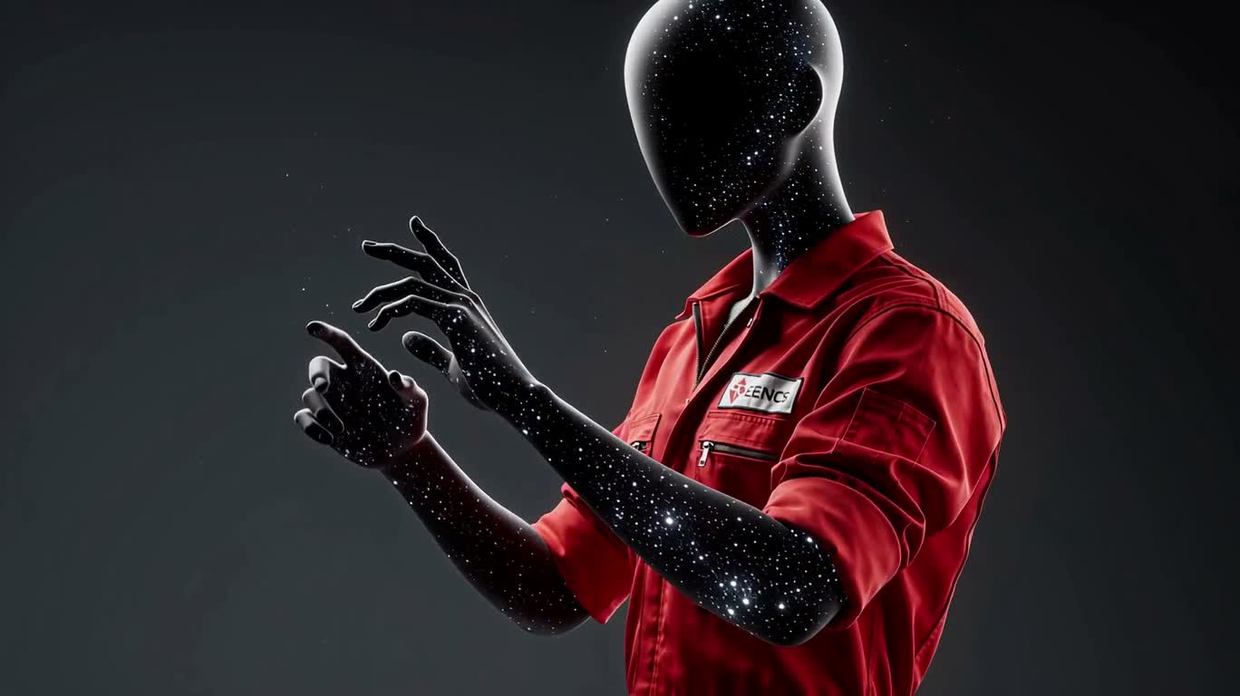 星夜无面机械人 — AI video creation