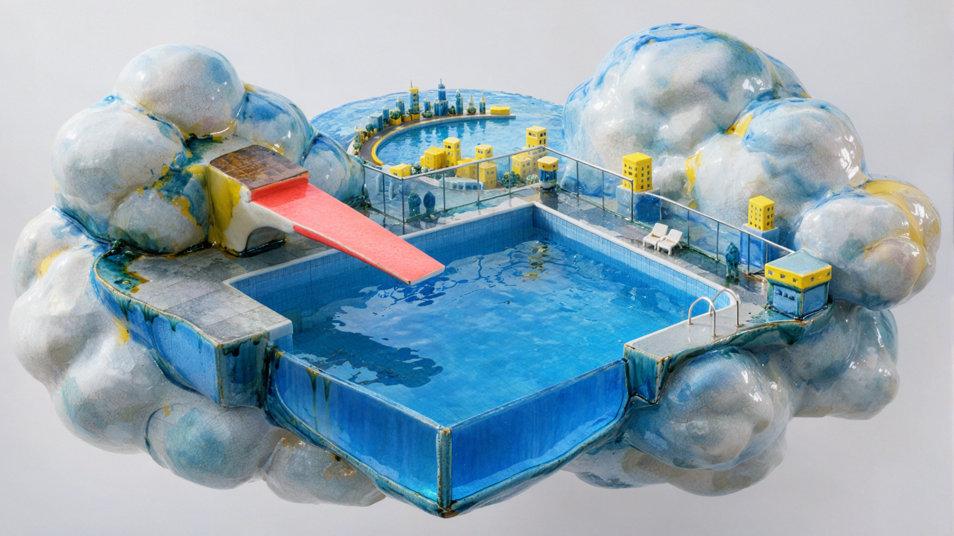 Cloud Pool · Ceramic Glaze — AI image creation