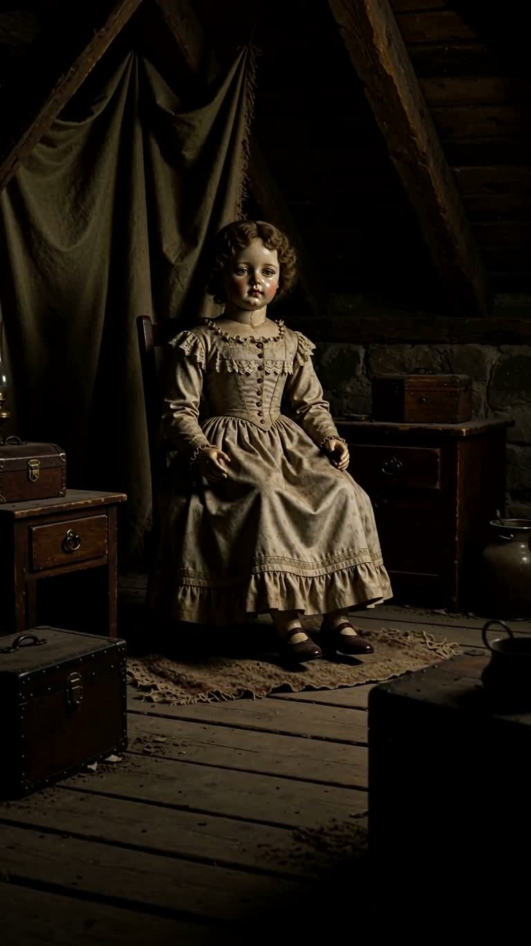 Porcelain Doll in the Attic