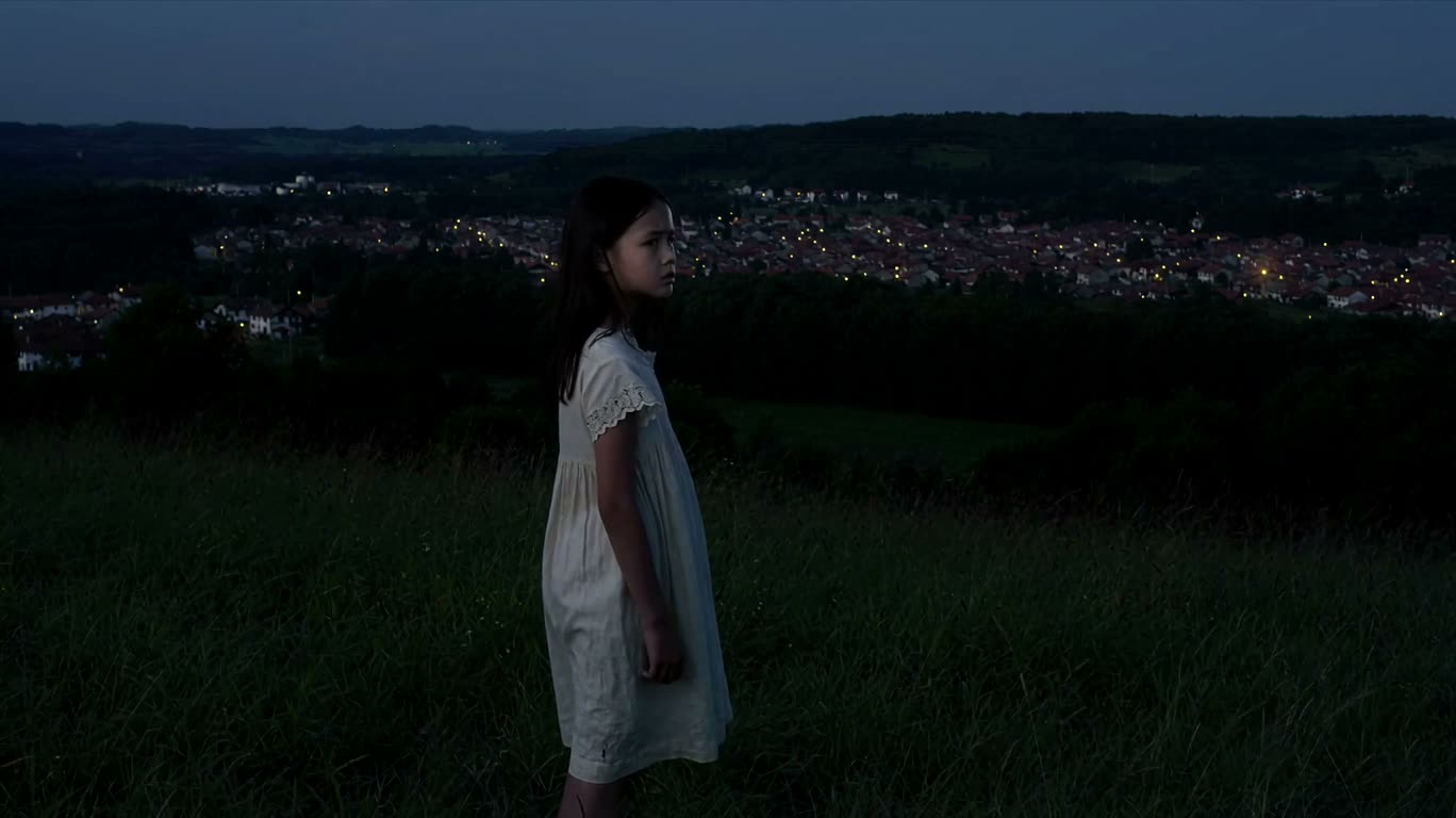 Pensive Girl on a Moonlit Hillside — AI video creation