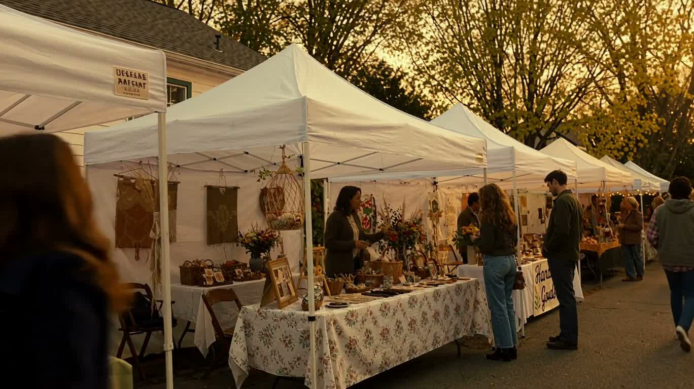 Marché artisanal — AI video creation