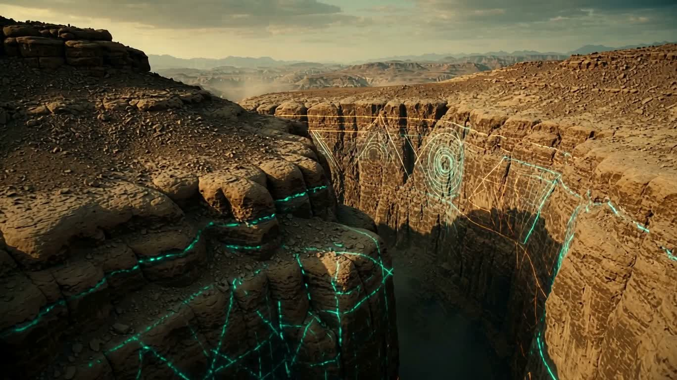 Glowing Canyon — AI video creation