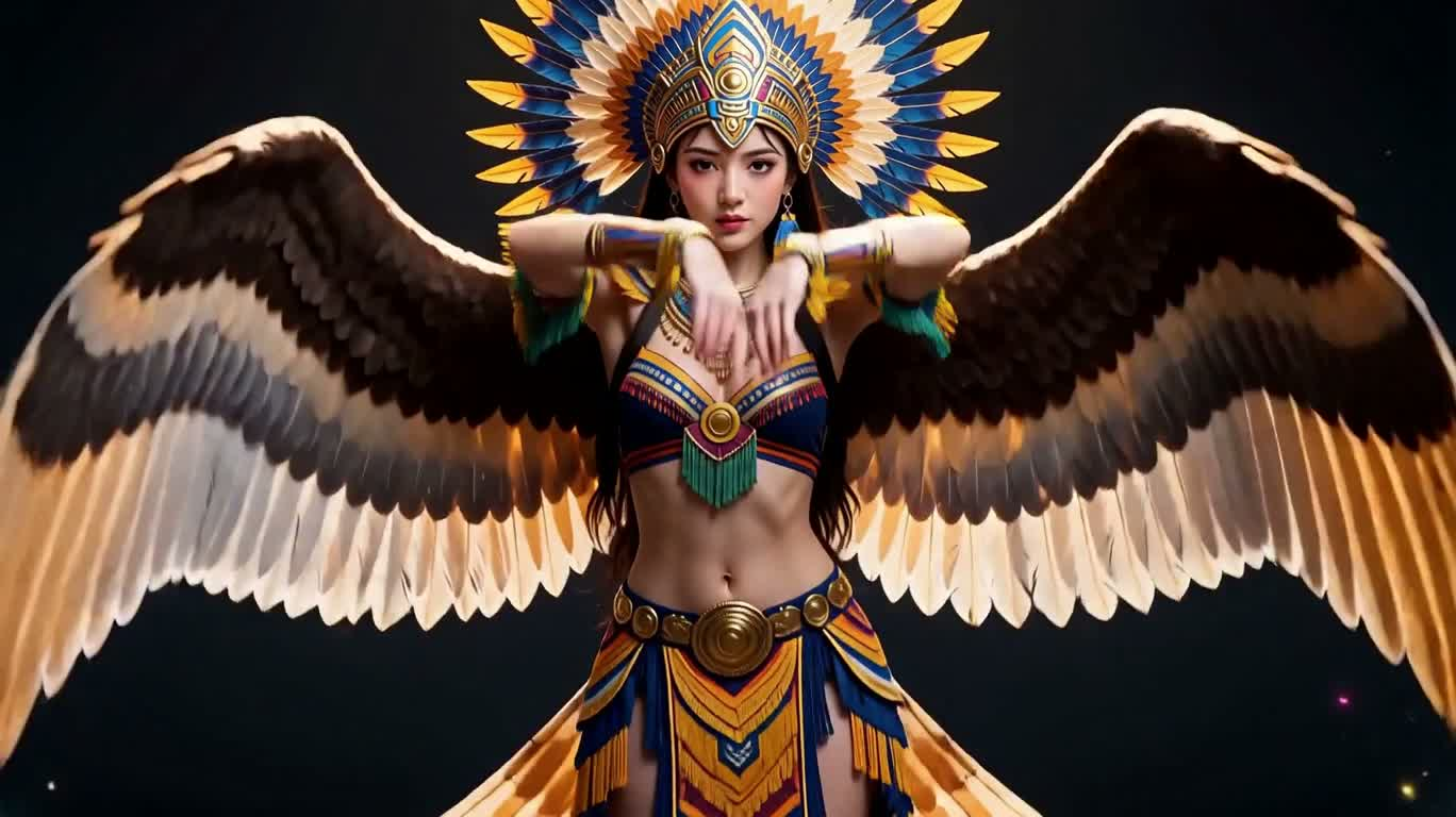 Vũ điệu rực rỡ của nữ thần cánh đại bàng