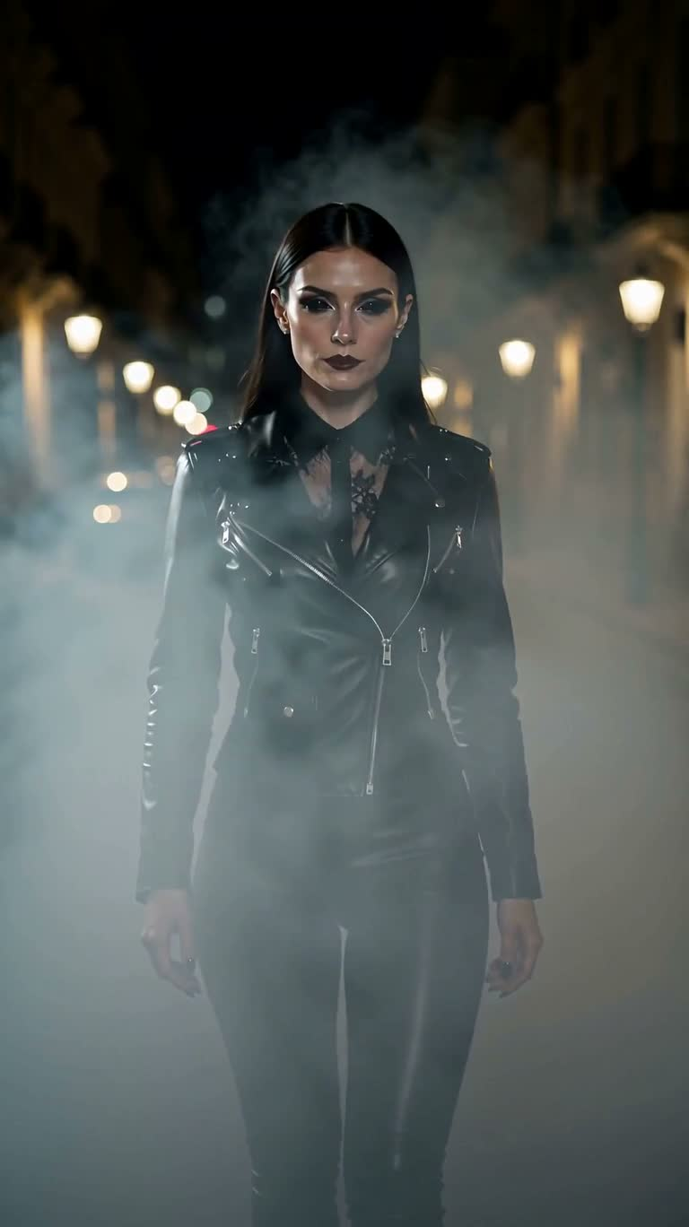 Vampire of the Lassombra Clan on a Foggy Night
