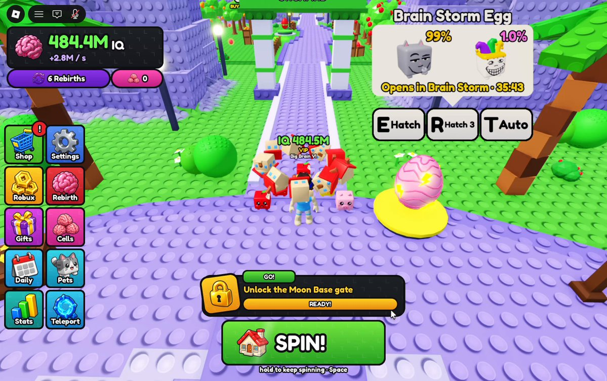 Spinning apples Roblox game