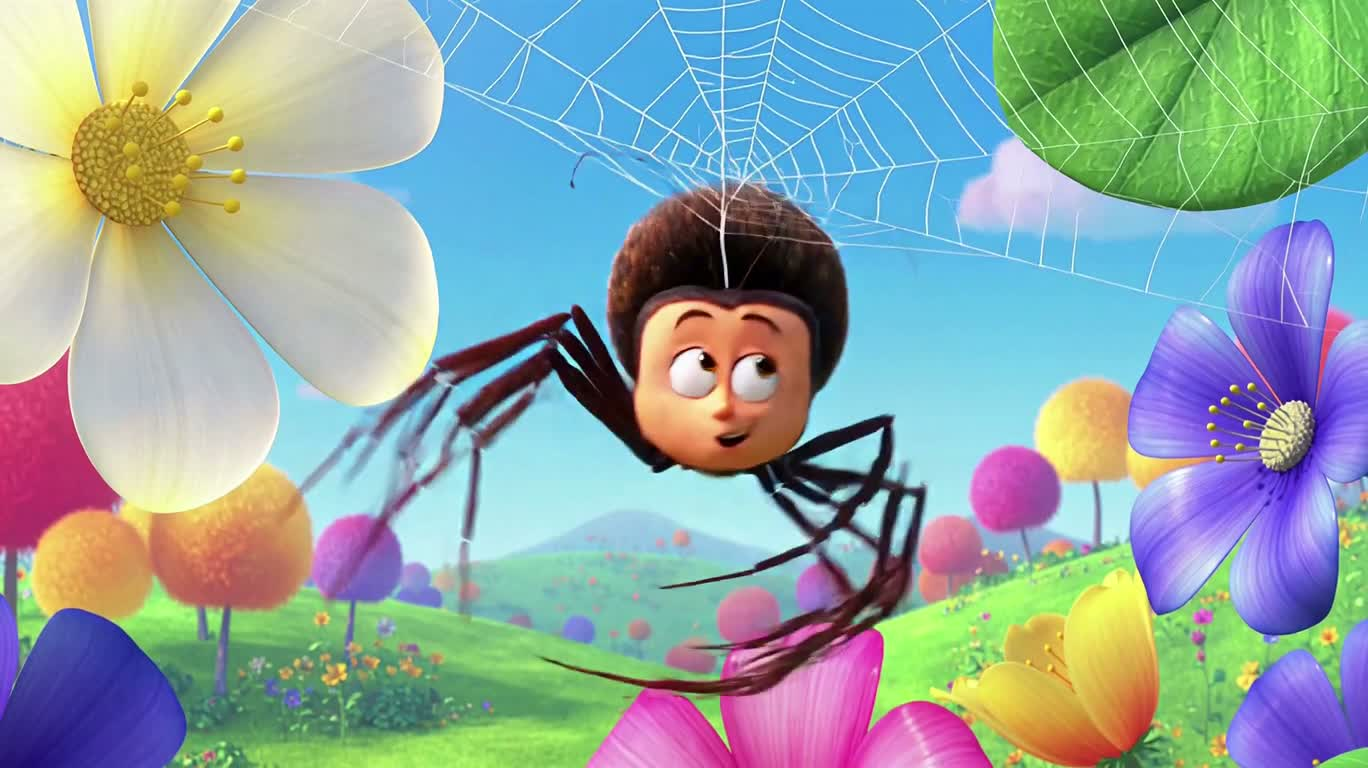 Spider and Puppy in a Whimsical Garden — AI video creation