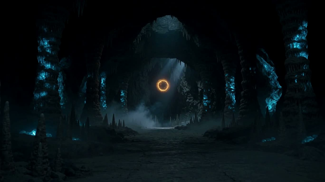 地下洞窟的魔法龙之门