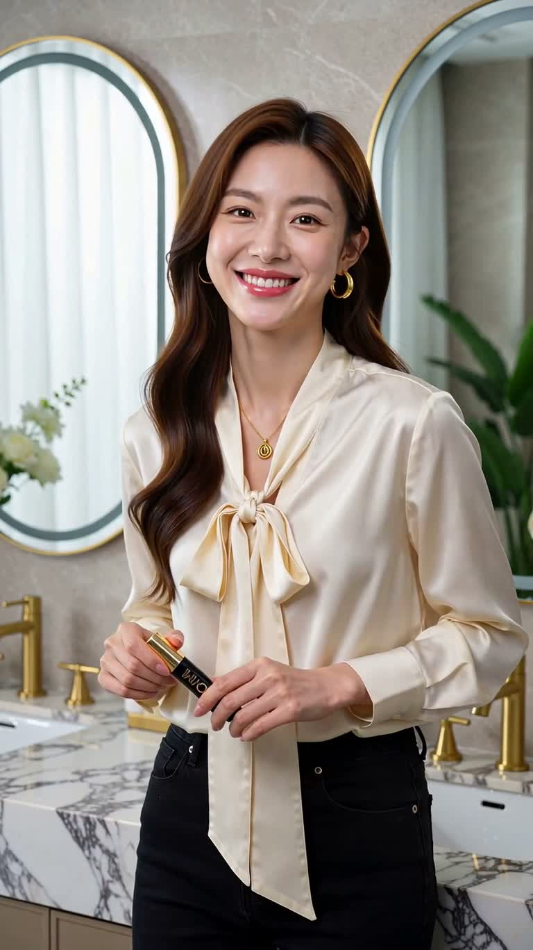 奢华睫毛膏美妆广告