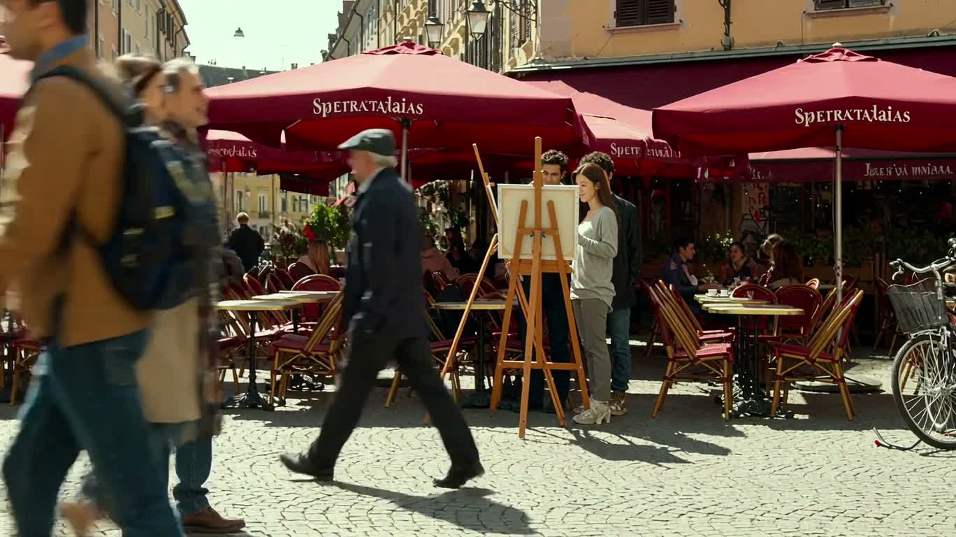 A Heartwarming Encounter with the Square's Painter