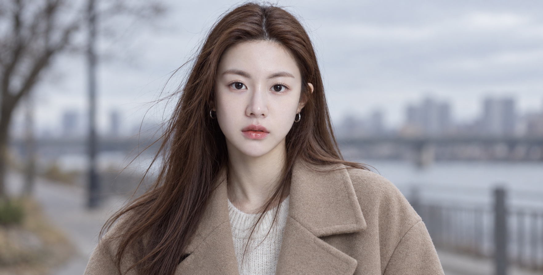 阴天晨间自然肤质成年女性人像