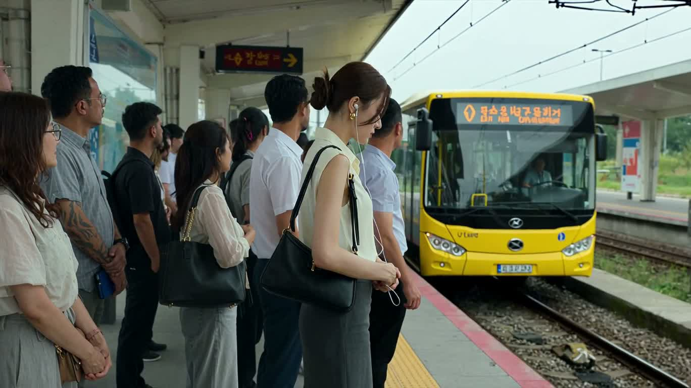 伊斯坦布尔拥挤通勤巴士上的片刻静默