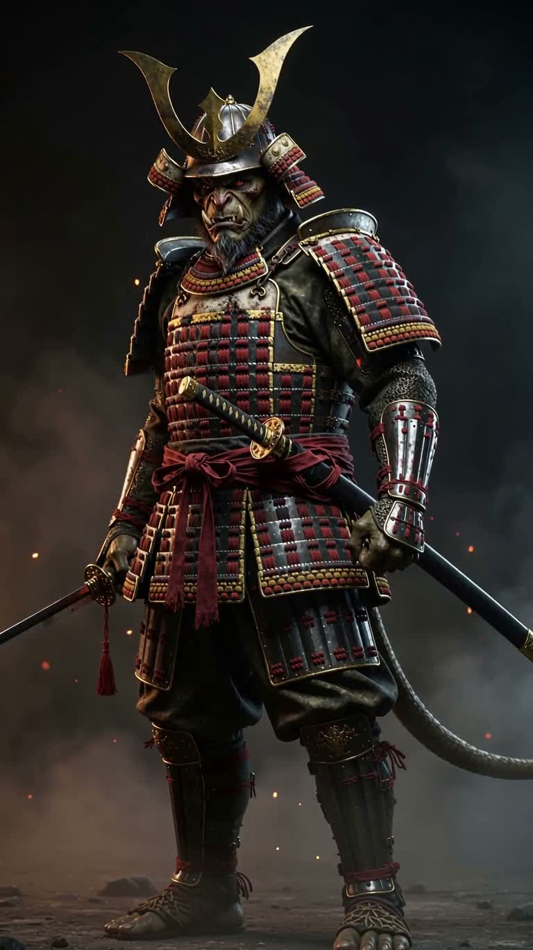 铠甲山精武士肖像