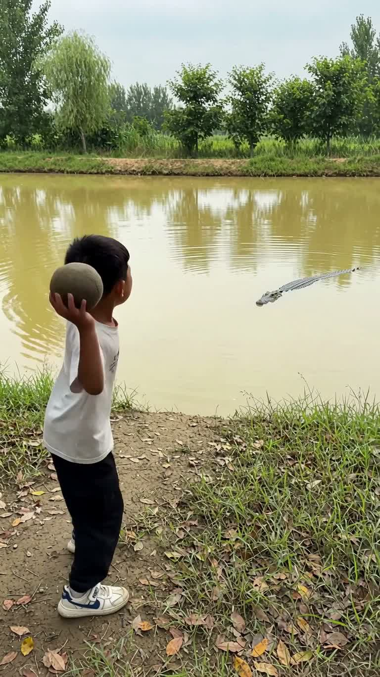 La farce du petit garçon et du crocodile