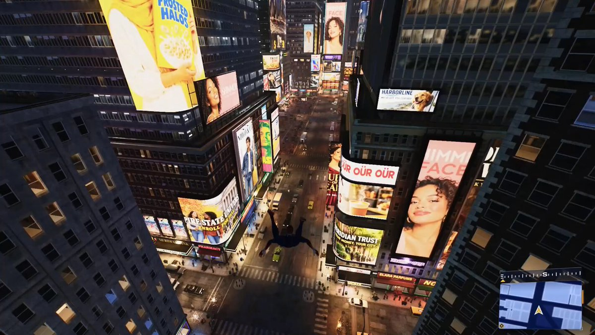 浏览器中的夜晚城市场景