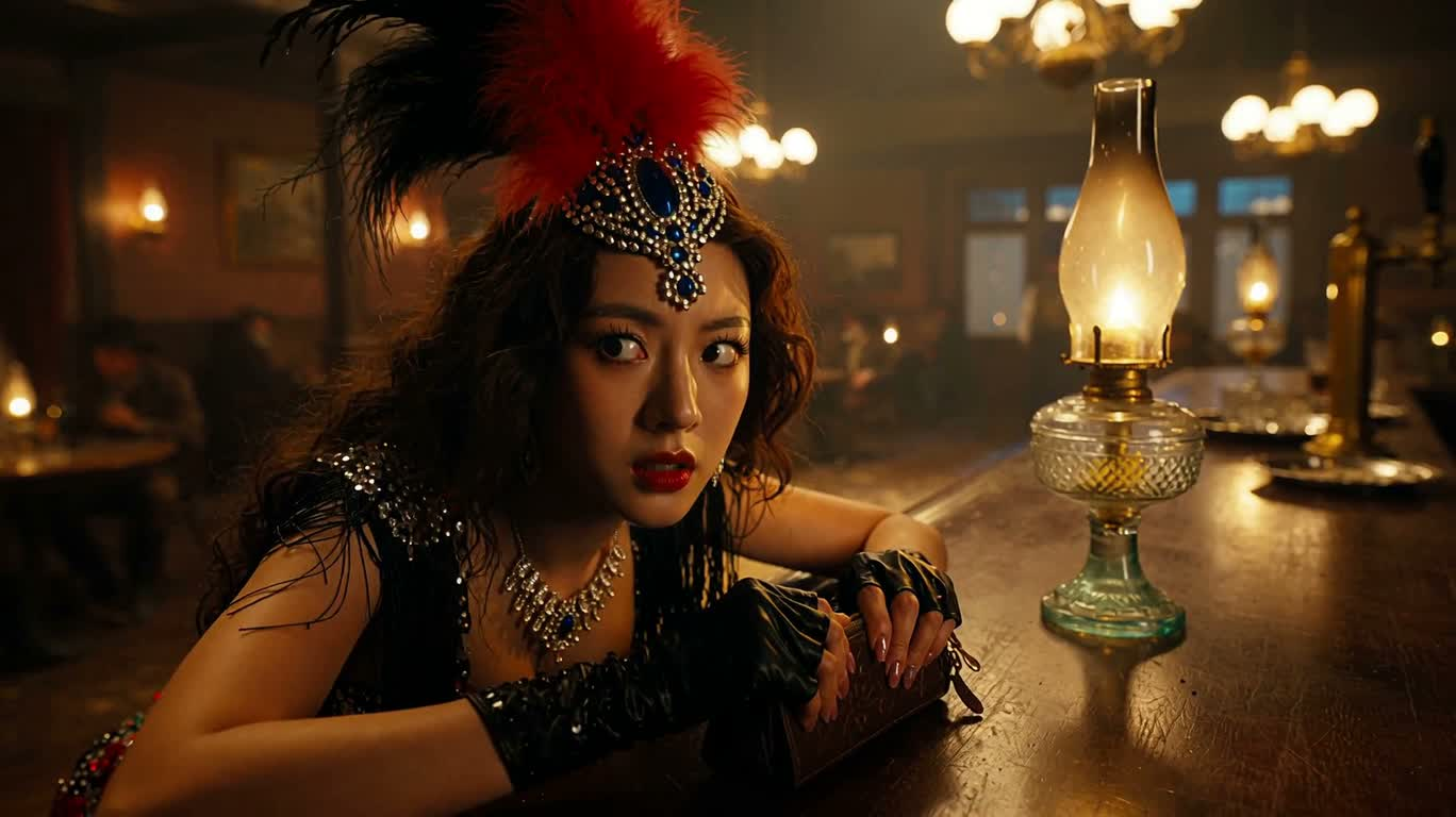 Showgirl's Rainy Night Escape