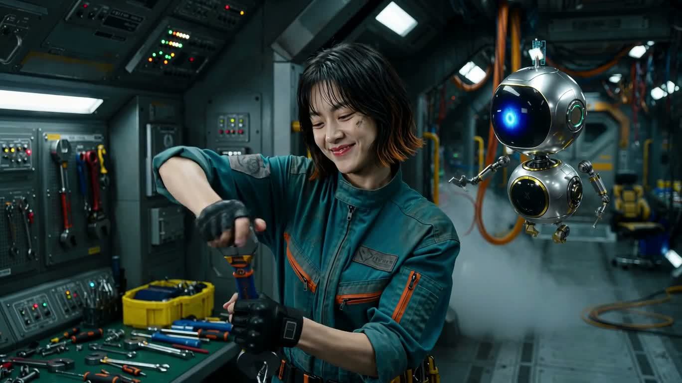 磁力ロボットのいたずら
