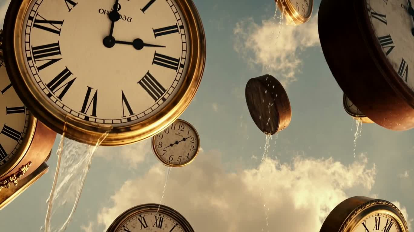 時を溶かす時計の海 — AI video creation