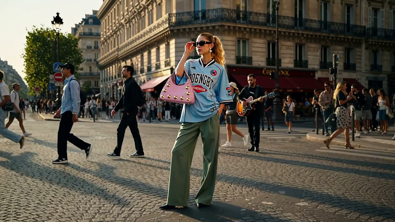 Balade mode dans les rues de Paris — AI video creation