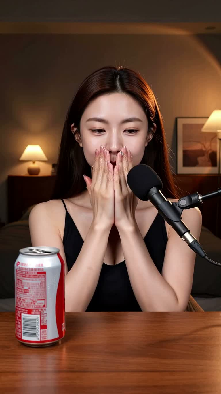 暖光 ASMR 可乐与炸鸡体验