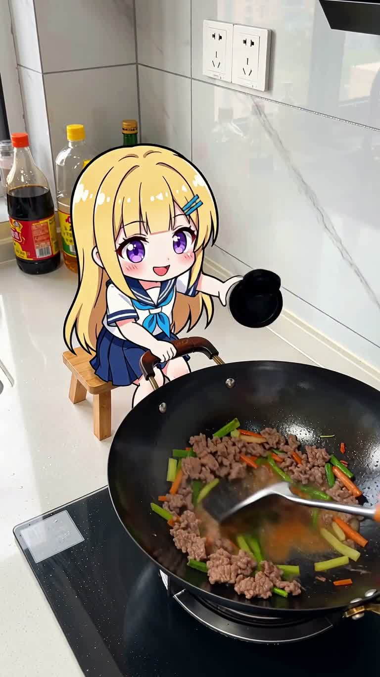 盐山恶作剧：贴纸女孩的厨房大危机